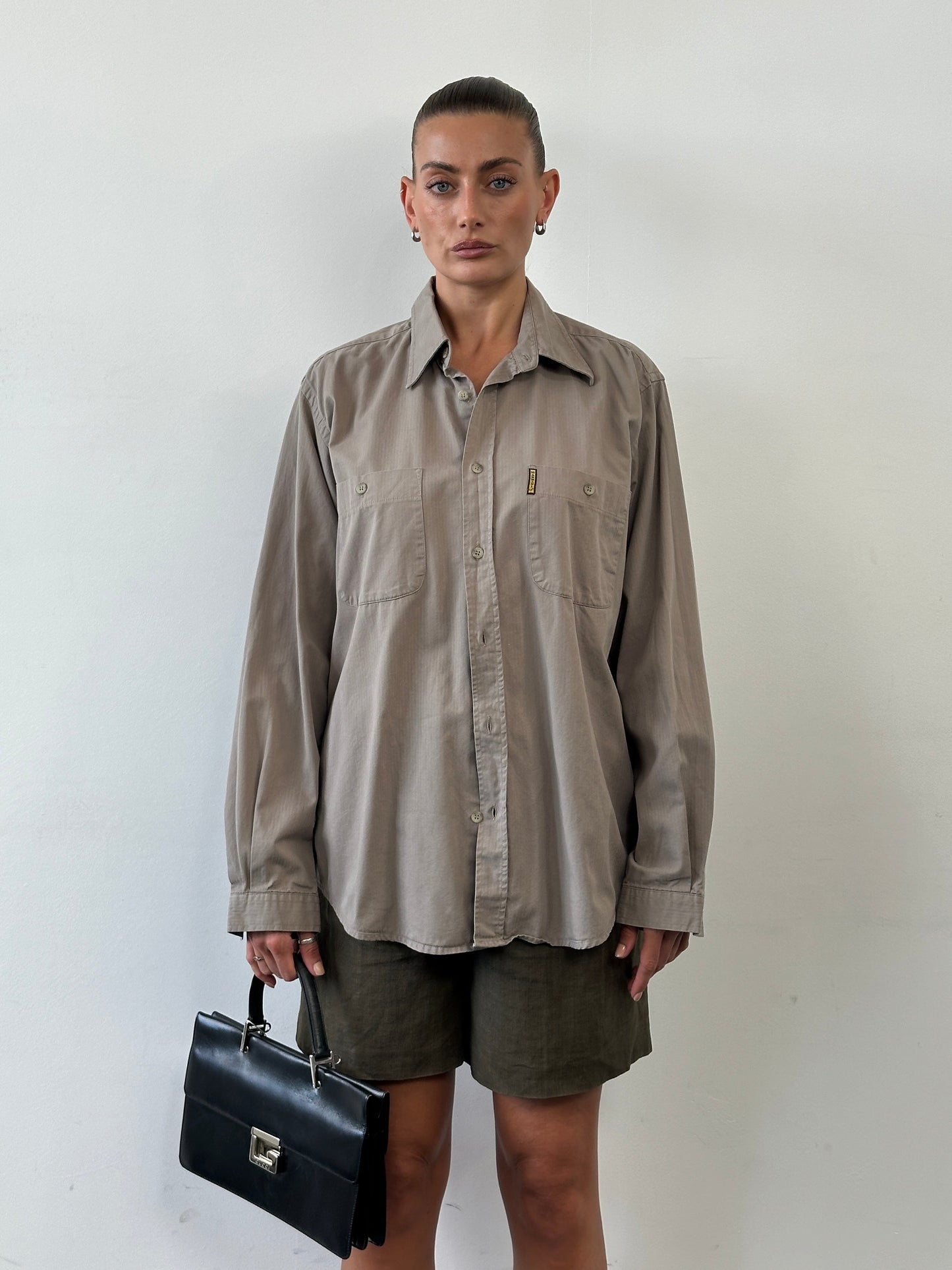 Armani Jeans Pure Cotton Logo Shirt - L