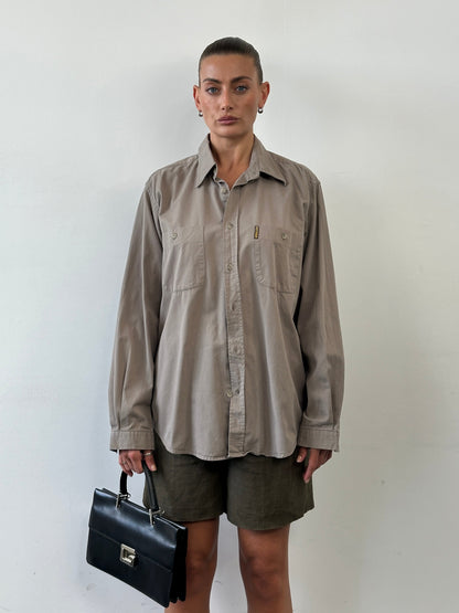 Armani Jeans Pure Cotton Logo Shirt - L