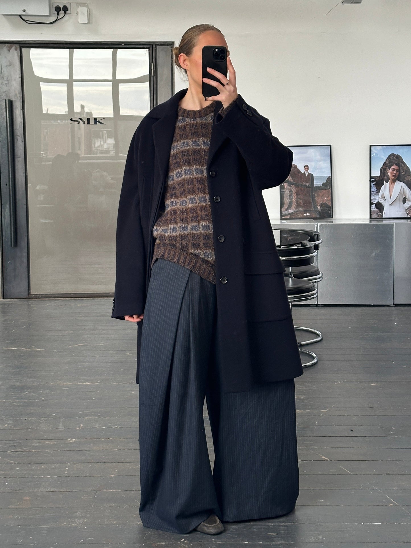 Vintage 1990s Wool Single Breasted Coat - XL/XXL