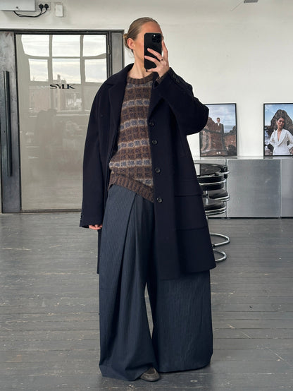 Vintage 1990s Wool Single Breasted Coat - XL/XXL