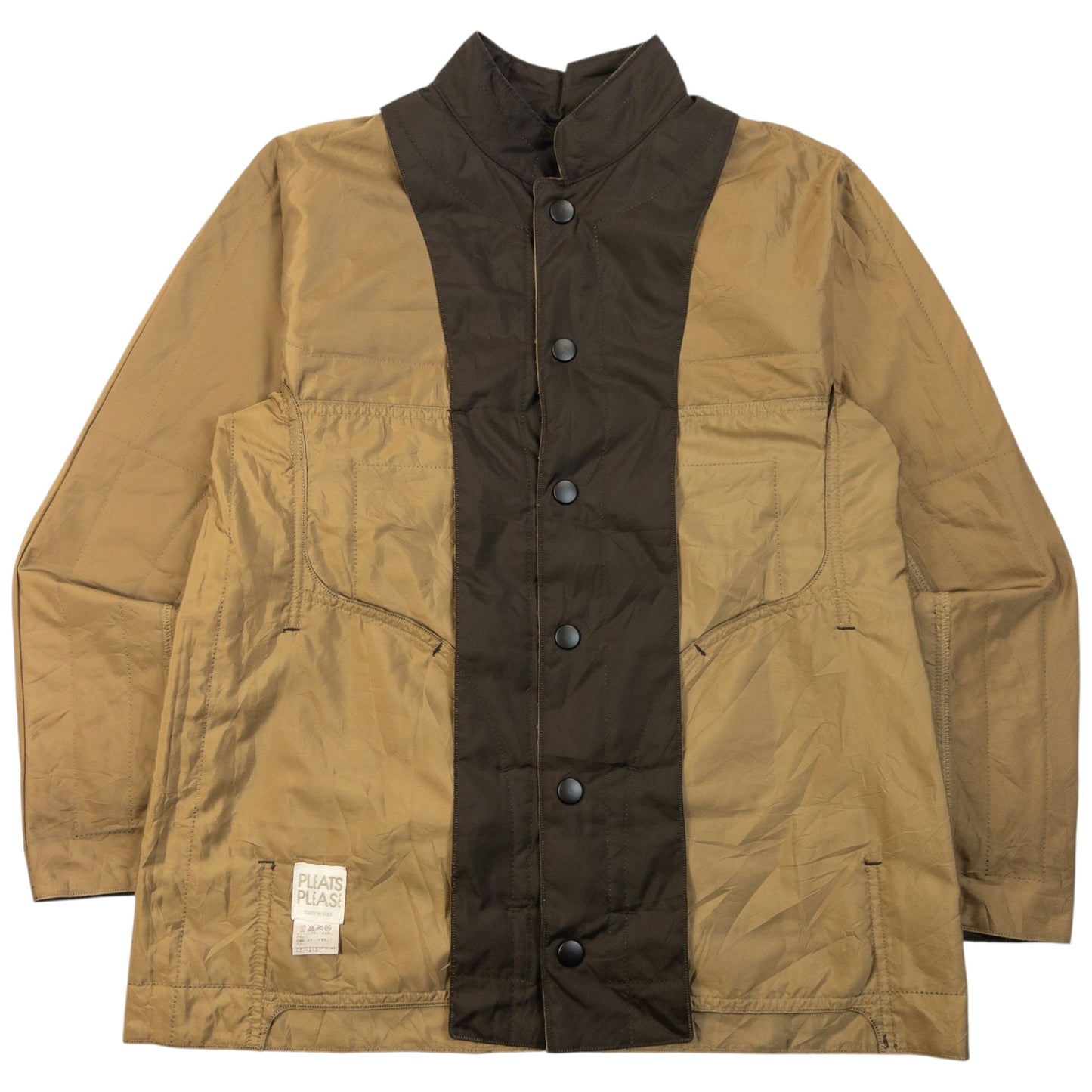 Vintage 90s Pleats Please By Issey Miyake Reversible Jacket Size XS | XS, Brown
