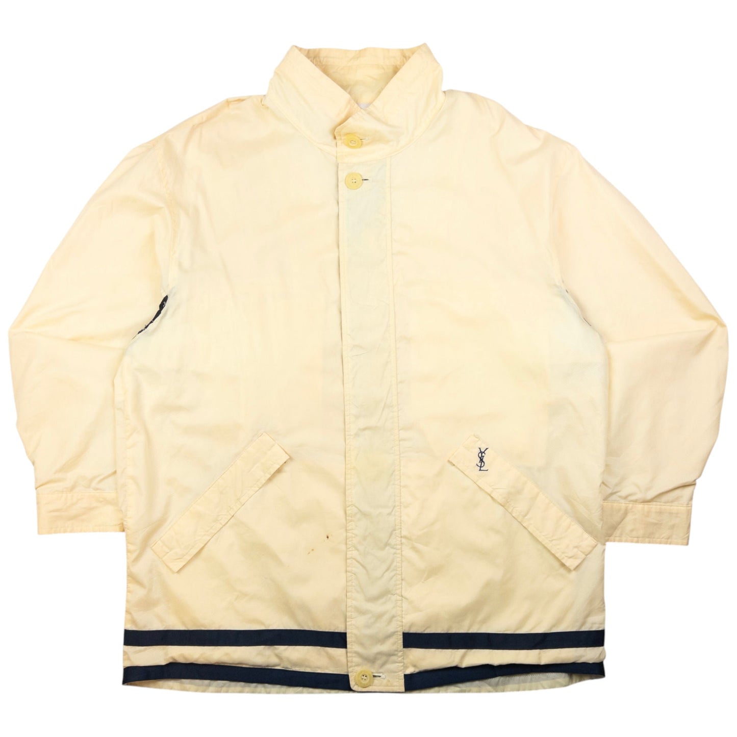 Vintage YSL Yves Saint Laurent Zip Up Jacket Size XL