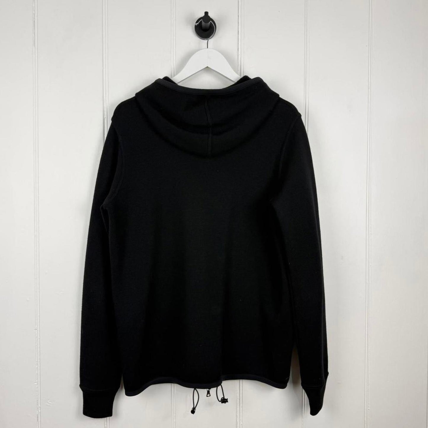 2000's Prada Wool Zip Hoodie Black (L/XL) | Large, Black