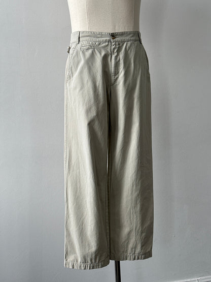 Vintage 1990s Pure Cotton Straight Leg Trousers - W30