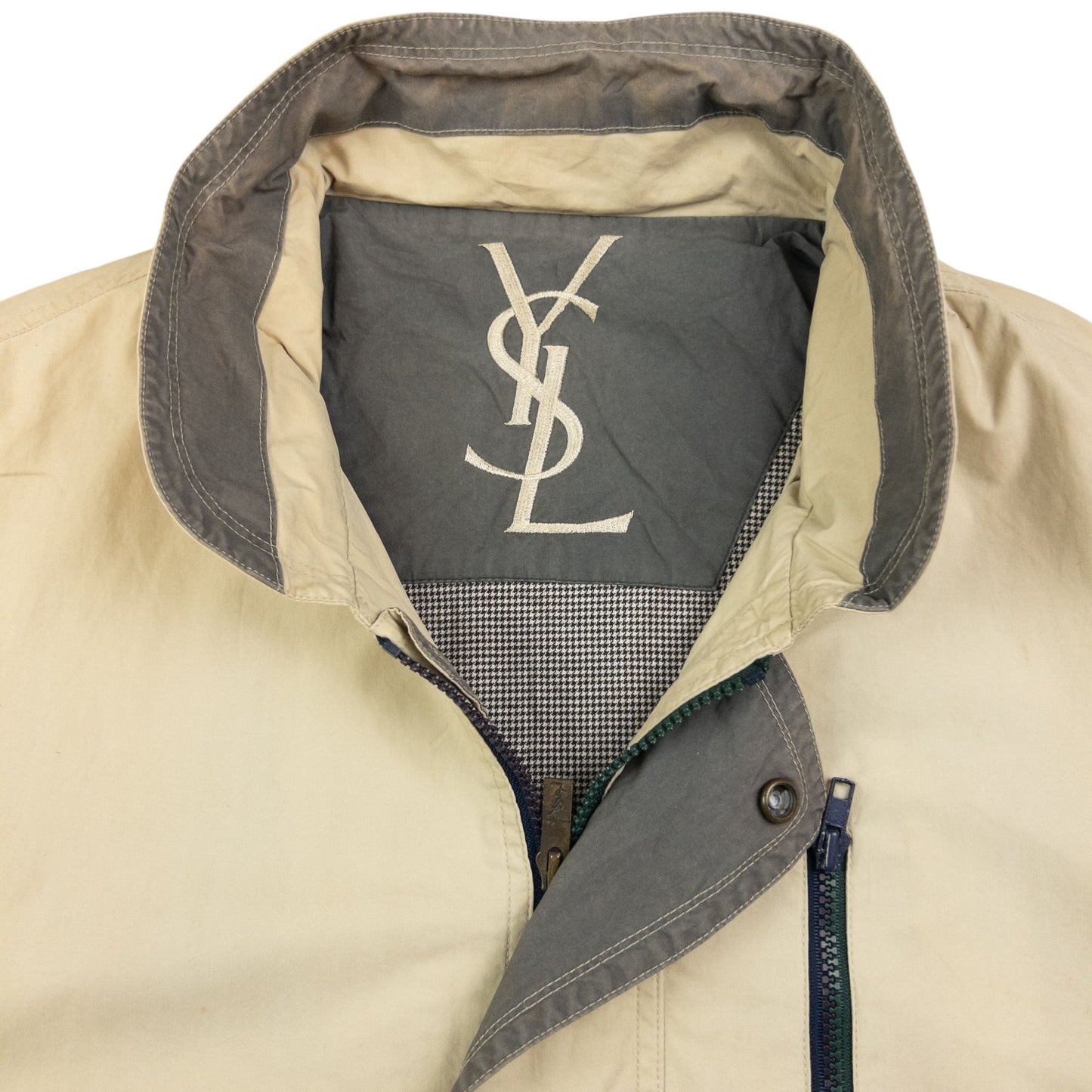 Vintage YSL Yves Saint Laurent Zip Up Jacket Size L