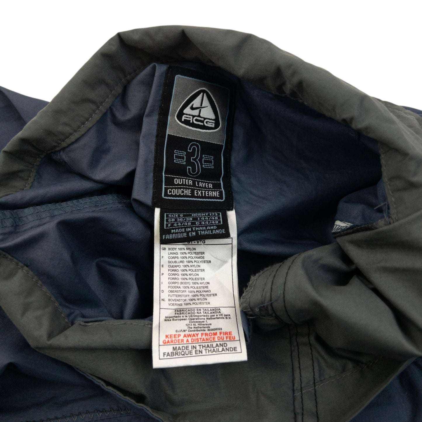 Vintage 2000s Nike ACG Asymmetric Kayak Q Zip Jacket Size S | Small, Blue