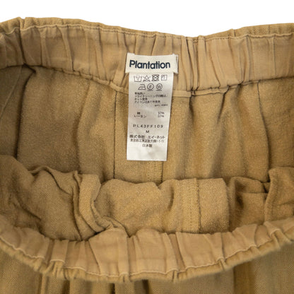 Vintage 80s Plantation By Issey Miyake Wide Trousers Size L | Large, Beige
