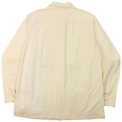 Vintage 2000s Marithe + Francois Girbaud Long Sleeve Button Up Shirt Size M | Medium, Cream