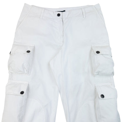 Vintage 2000s Burberry Cargo Trousers Size W28 | W28, White