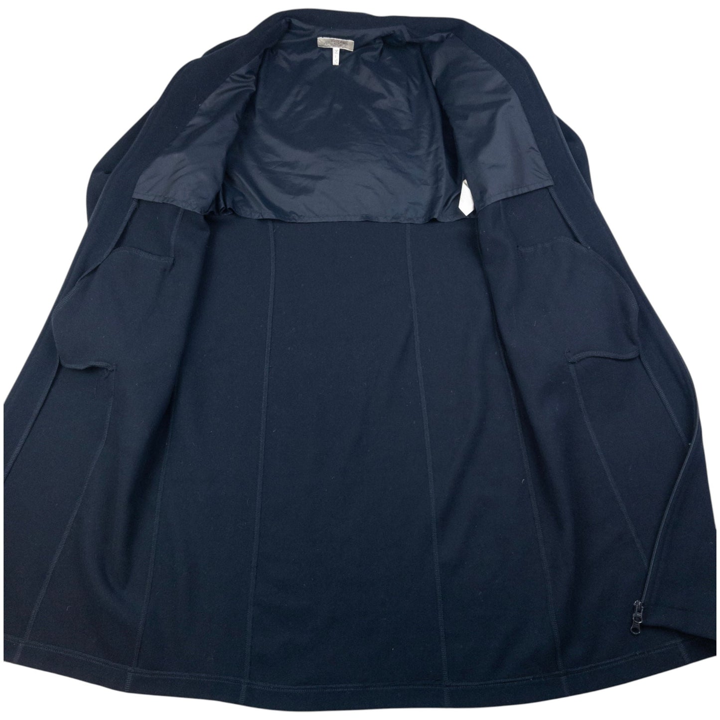 Vintage Armani Jeans Asymetrical Longline Zip Up Jacket Womens Size L