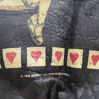Avirex 'Lucky Strike' A2 Leather Flight Jacket - S / M | S / M, Red