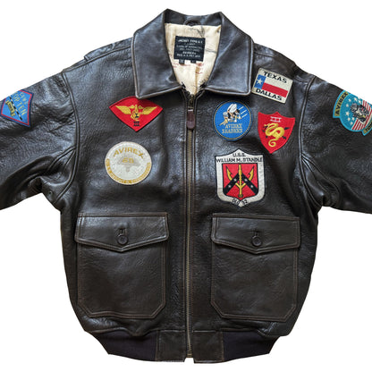 Avirex Top Gun G-1 Flight Jacket - L | Large, Brown