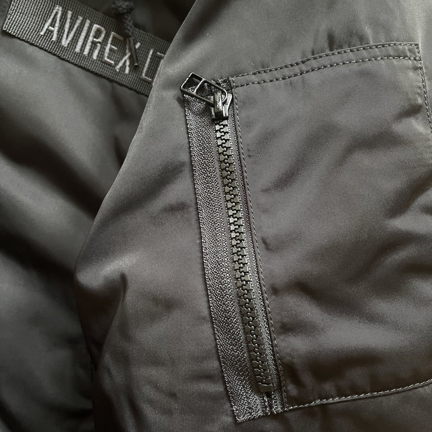 Avirex Padded Bomber Jacket With Hood - L