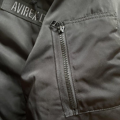 Avirex Padded Bomber Jacket With Hood - L