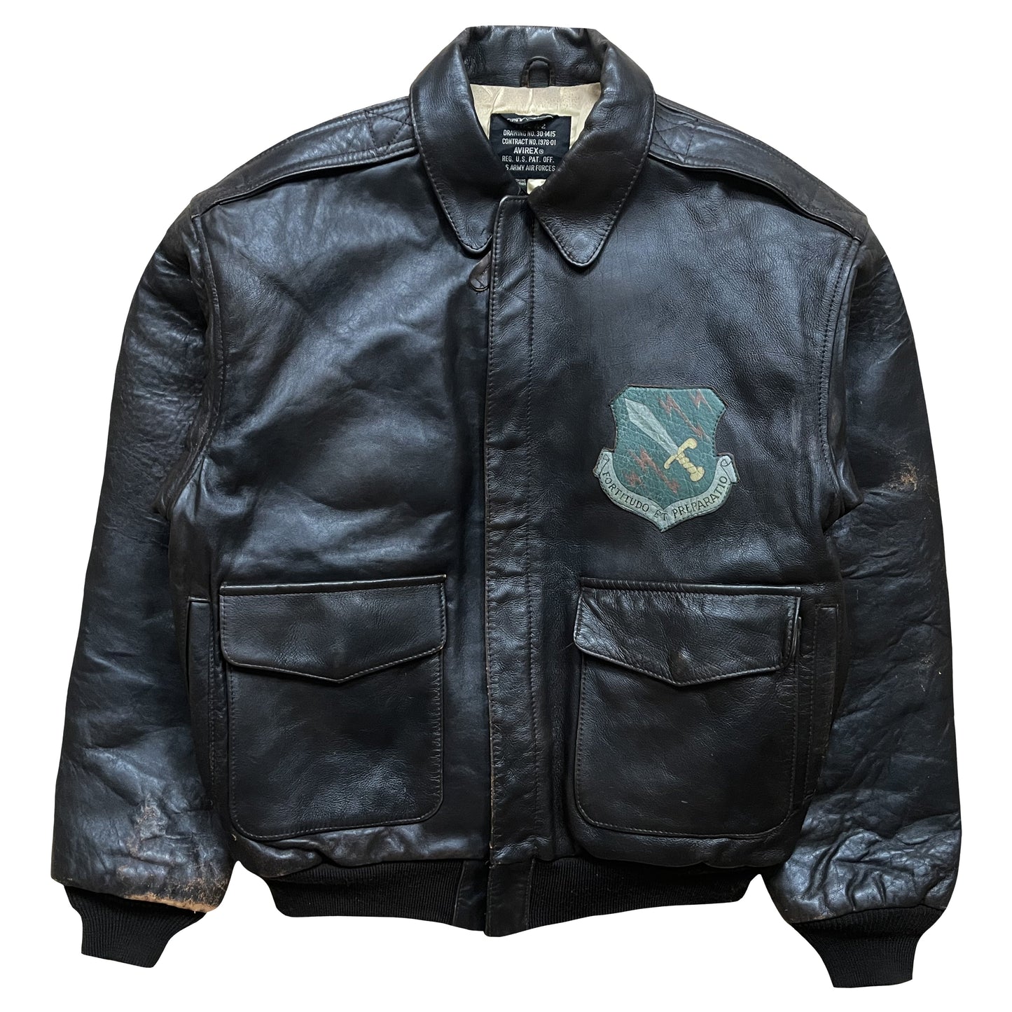 Avirex 'Seven Wishes' A2 Leather Flight Jacket - L