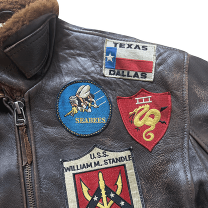 Avirex 1991 Top Gun G-1 Flight Jacket - XS/S | S/M, Brown