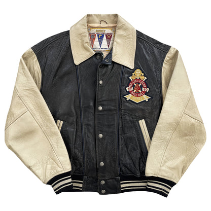 Avirex Chief High Hawk Leather Varsity Jacket - L