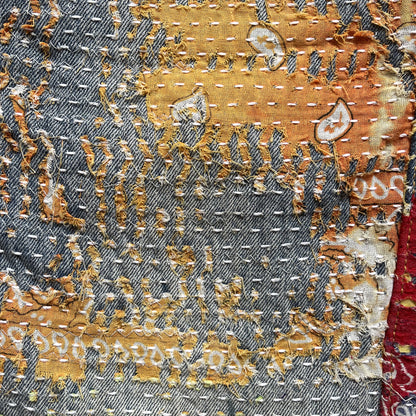 Boro Bandana Sashiko Distressed Jeans - W34"