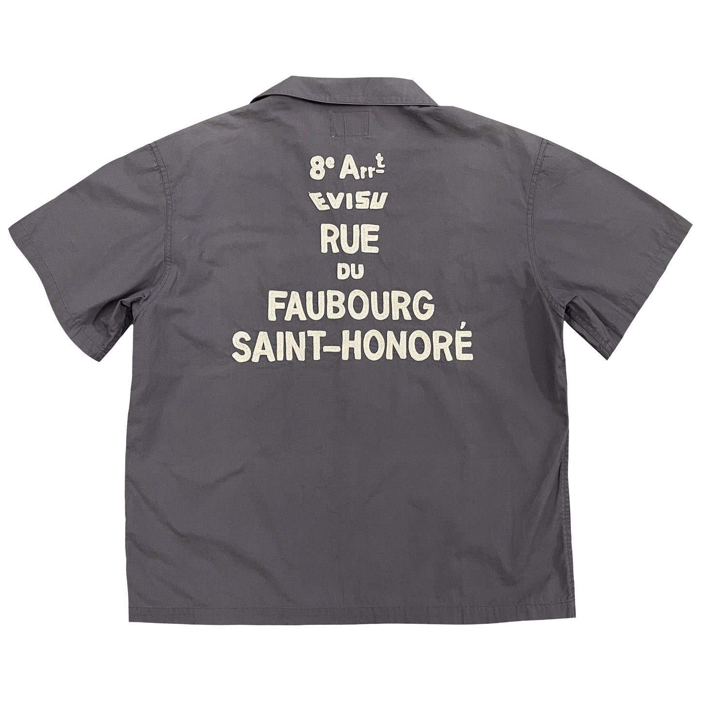 Evisu Paris Bowling Shirt - M | Medium, Charcoal