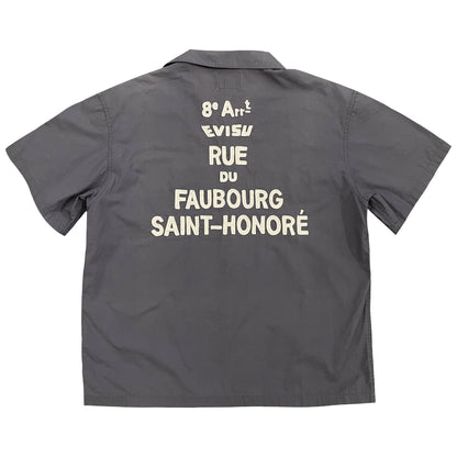 Evisu Paris Bowling Shirt - M | Medium, Charcoal