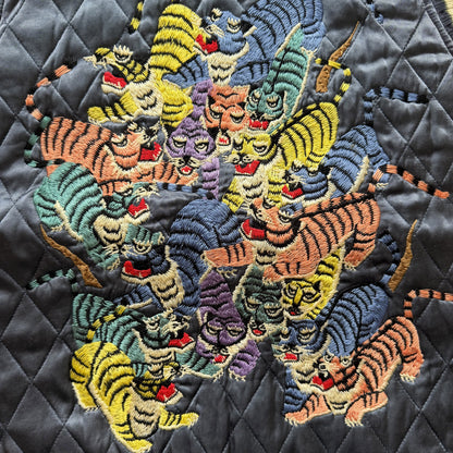 Kapital Hyakichiko Sukajan '100 Tigers' Vest - M | Medium, Red