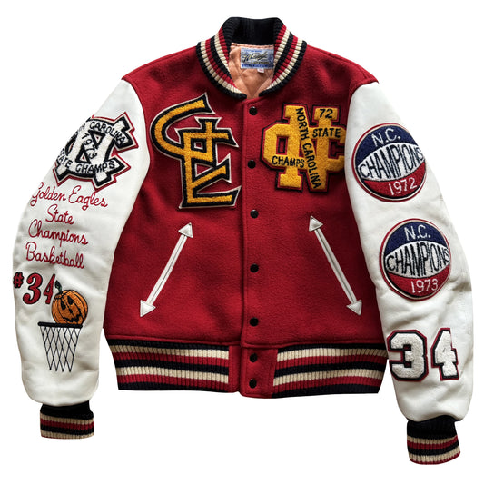 Whitesville 'Golden Eagles' Varsity Jacket - M