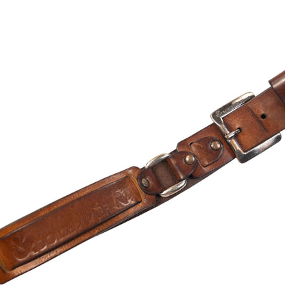 Vintage 2000s Dolce & Gabbana Leather Belt Size XL | O/S, Brown