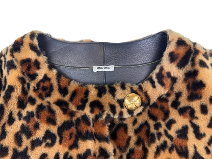 Miu Miu Automne 2010 shearling leopard jacket