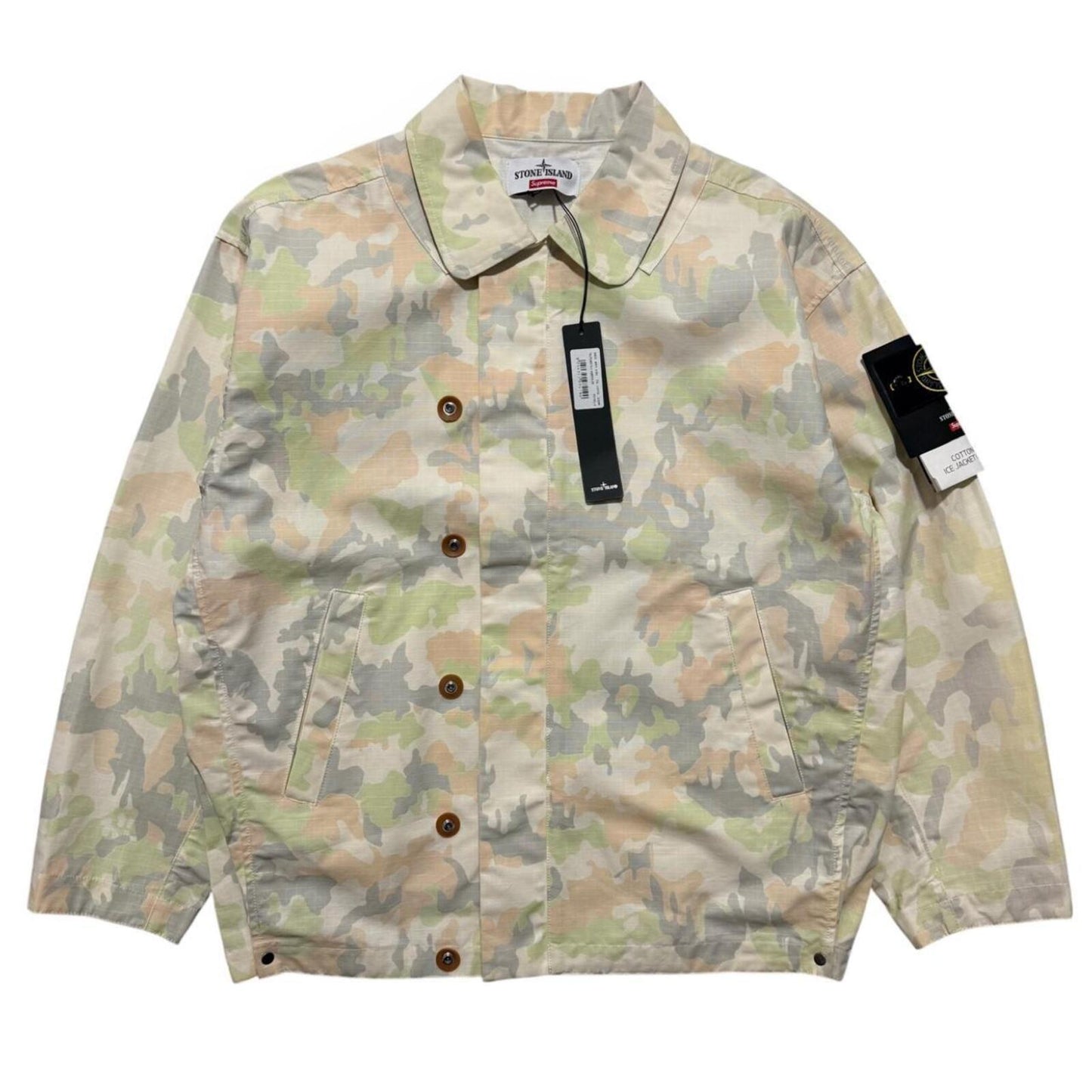 Stone Island Supreme Ice Camo Harrington Jacket | Medium, Camo