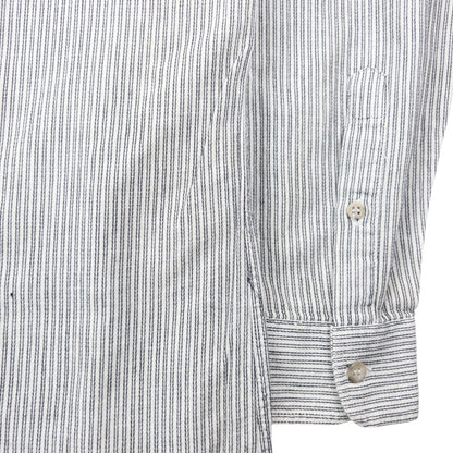 Vintage 90s Armani Jeans Striped Long Sleeve Button Up Shirt Size XL | XL, Multicoloured