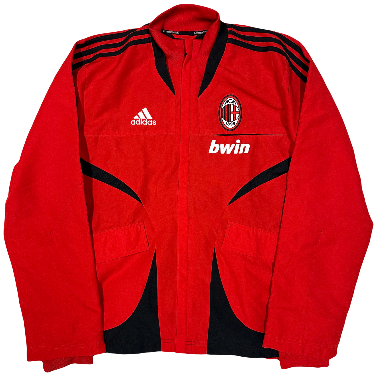 Adidas AC Milan 2007/08 Tracksuit Jacket In Red ( S )