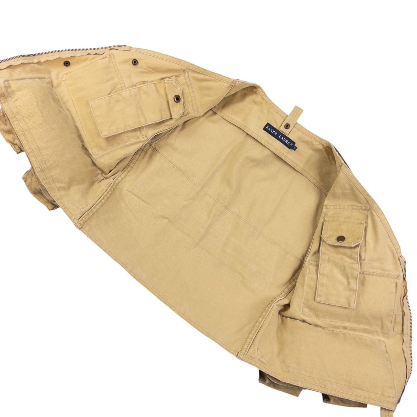 Vintage Ralph Lauren Cargo Vest Gilet Womens Size M