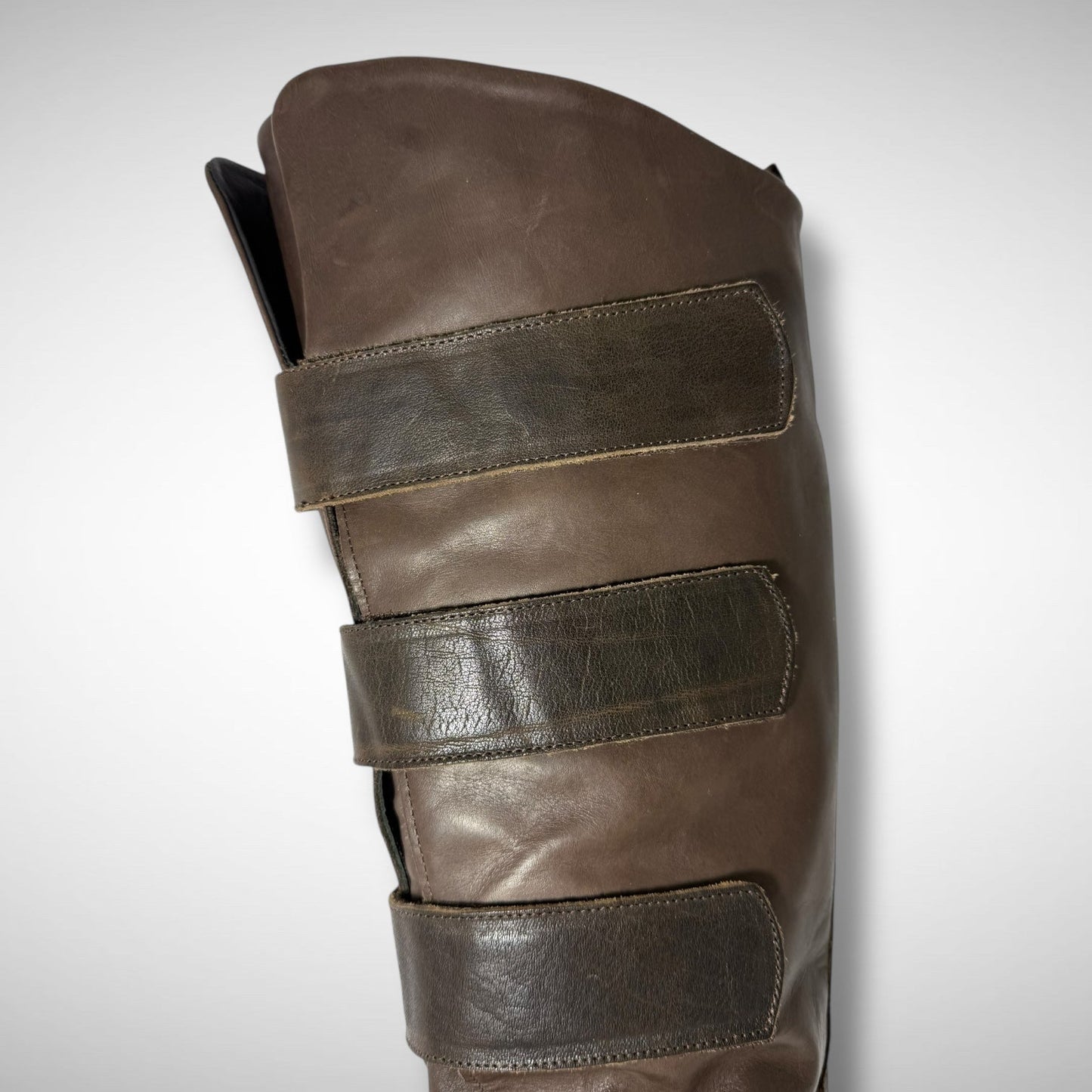 Marithé + François Girbaud Leather Strap Boots (2000s)