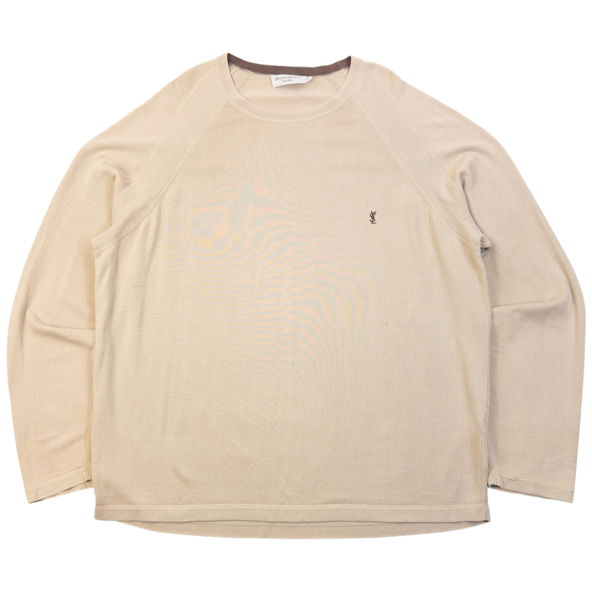 Vintage 2000s YSL Yves Saint Laurent Lightweight Jumper Size XL | XL, Beige