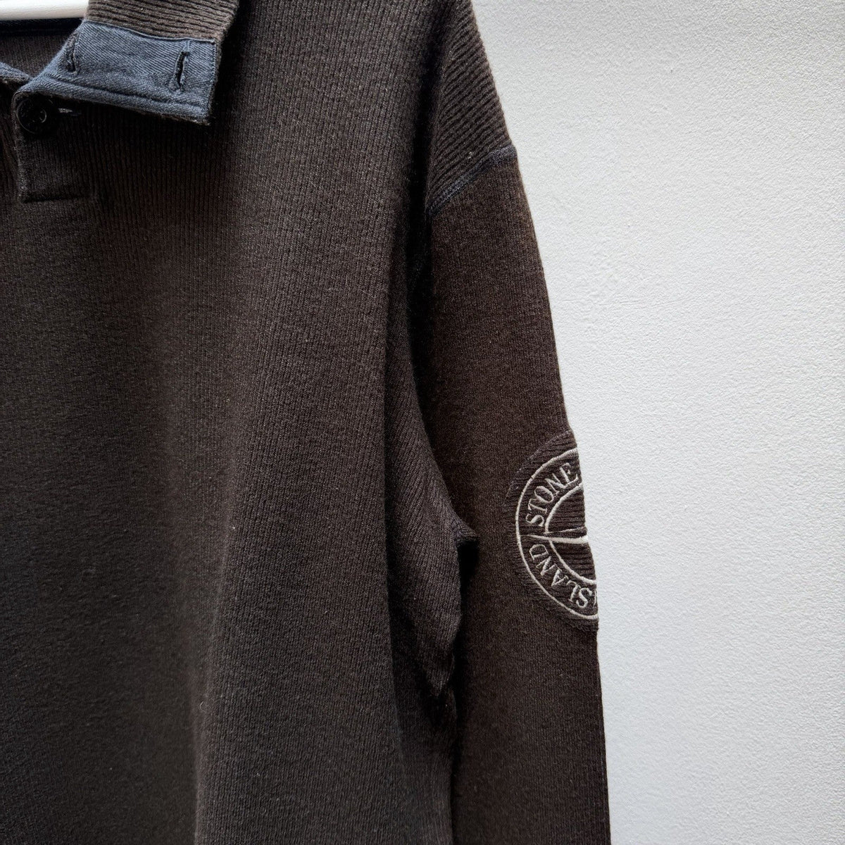 00’s Stone Island Compass Knit Jumper (XL) | Extra Large, Brown