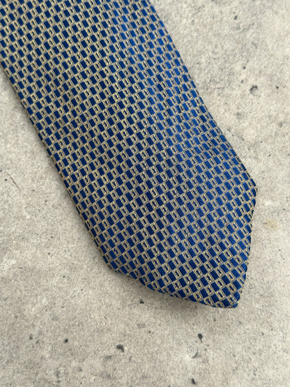 Vintage 1990s Pure Silk Geometric Tie