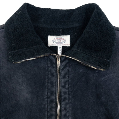 Vintage Armani Jeans Fleece Lined Velour Jacket Womens Size XL