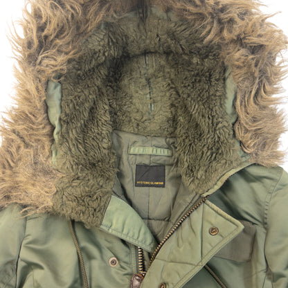 Vintage 90s Hysteric Glamour Fur Hood Cape Jacket Womens Size M | Medium, Green