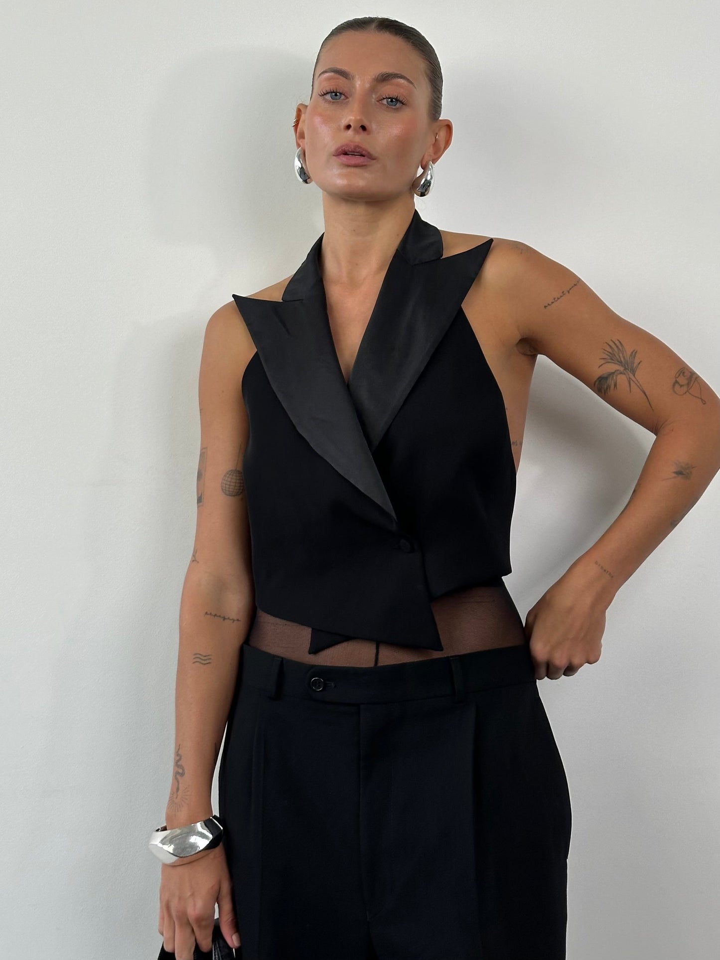 Emporio Armani SS2002 Pure Silk Tuxedo Waistcoat - M