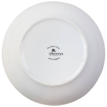 Vintage 90s Burberry Nova Check Fine Bone China Salad Bowl | O/S, Mixed