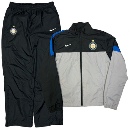 Nike Inter Milan 2012/13 Tracksuit In Black & Grey ( XL )