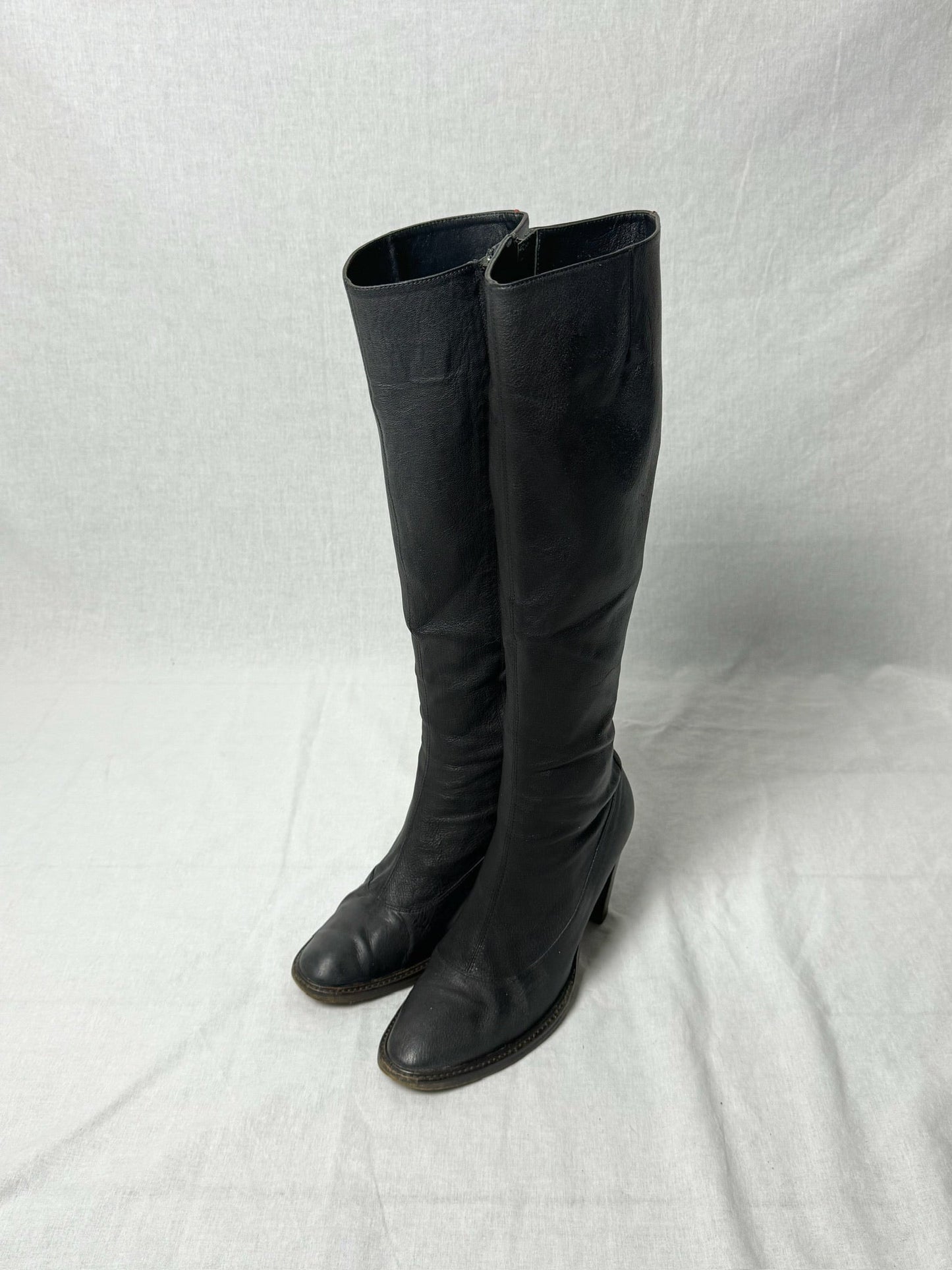 AF VANDEVORST RED STRIPE KNEE HIGH BOOTS | DEFAULT TITLE, Red