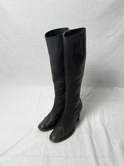 AF VANDEVORST RED STRIPE KNEE HIGH BOOTS | DEFAULT TITLE, Red
