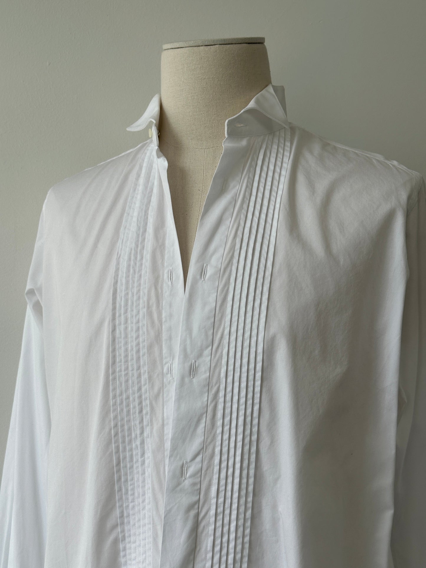 Christian Dior Monsieur 1990s Pure Cotton Tuxedo Shirt - M