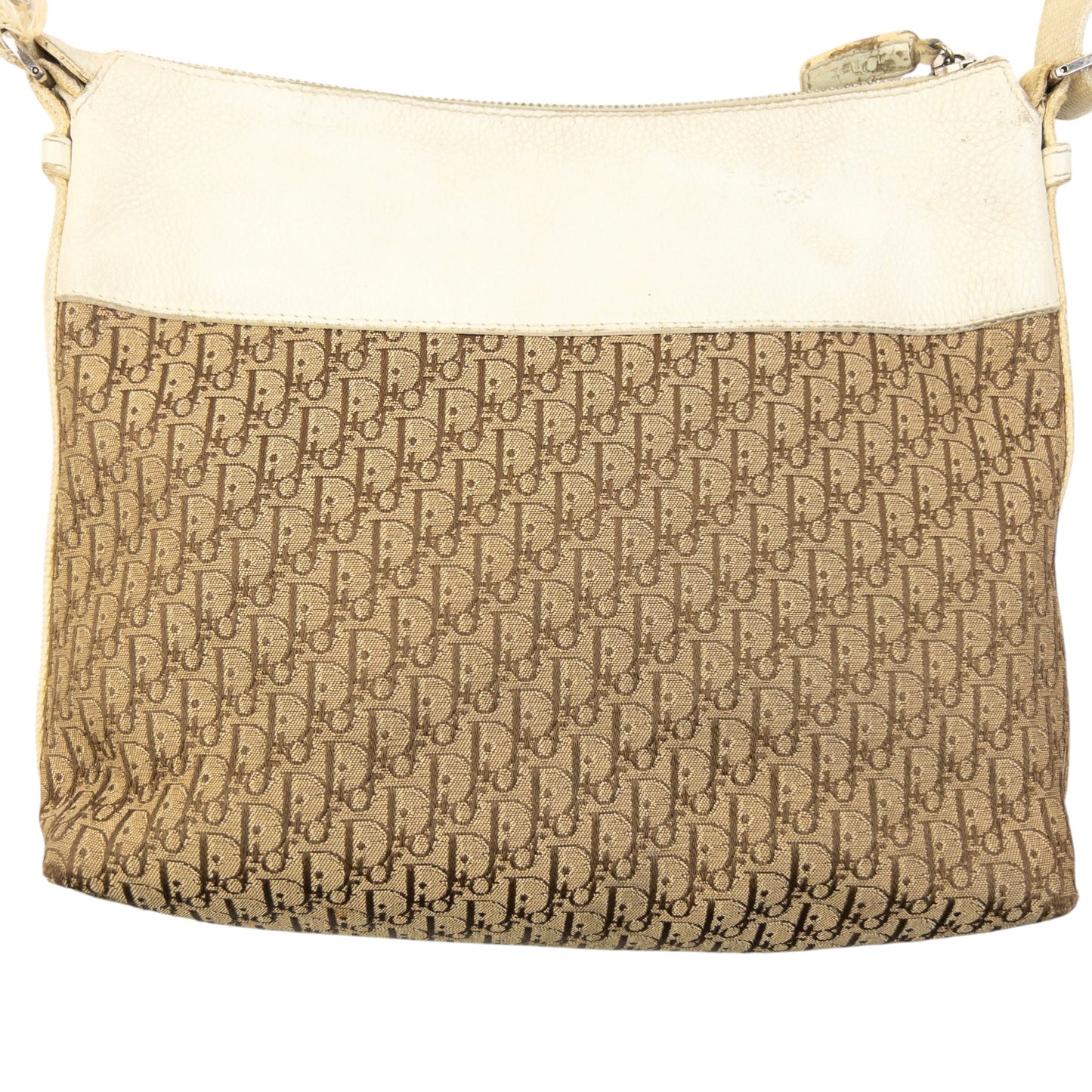 Vintage 2000s Dior Monogram Crossbody Bag | O/S, Beige