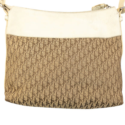 Vintage 2000s Dior Monogram Crossbody Bag | O/S, Beige