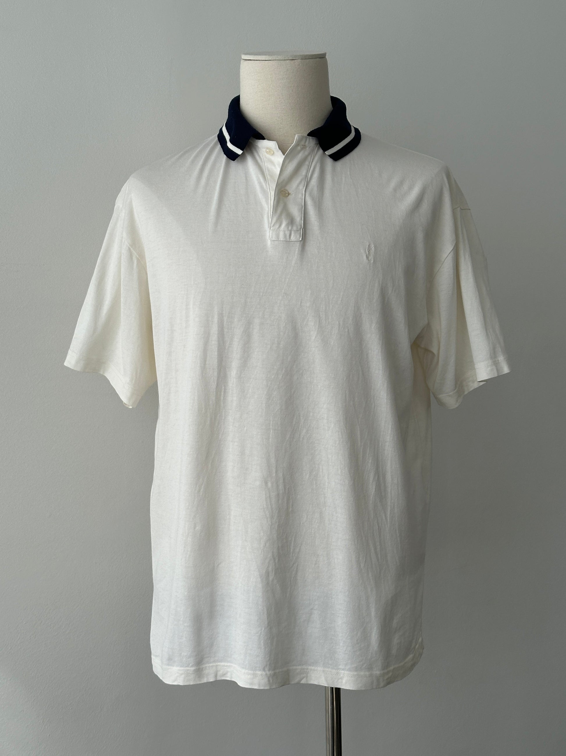 Yves Saint Laurent Pour Homme 1990s Striped Polo - L