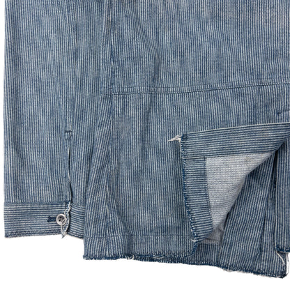Vintage Plantation By Issey Miyake Striped Denim Jacket Size S