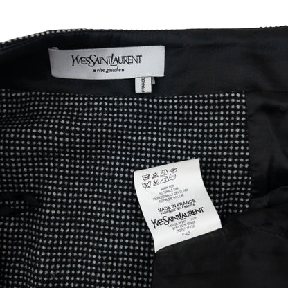 Vintage 2000s YSL Yves Saint Laurent By Tom Ford Button Skirt Womens Size W30 | W30, Black