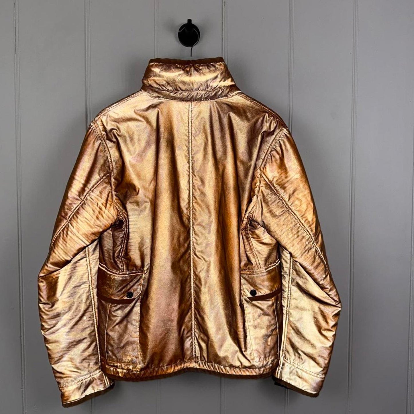 2012 Stone Island Liquid Reflective Jacket Bronze (L) | Large, Bronze